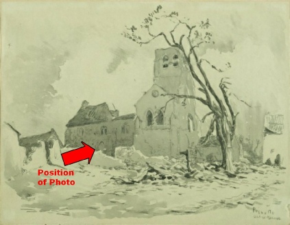 Artists sketch of the ruins of Lucy